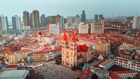 城市的全景视图