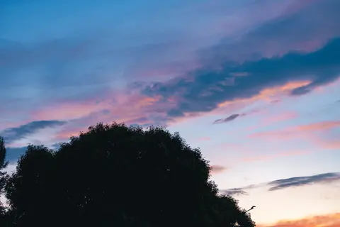 日落时分的天空