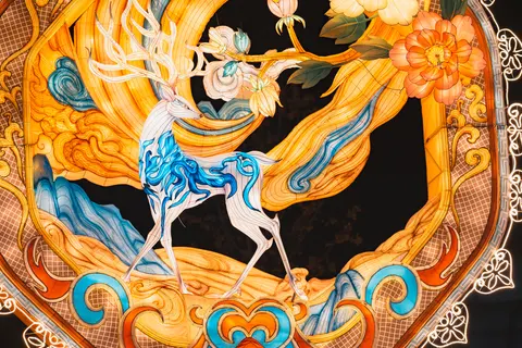 彩色艺术壁画