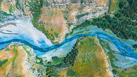山水河流自然风光