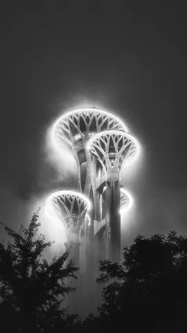 夜间发光特色状建筑景观